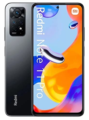 Xiaomi Smartphone Redmi Note 11 Pro, cámara Principal de 108 MP, Pantalla FHD+ AMOLED de 6,67", frecuencia de actualización de 120 HZ, Cargador rápido