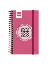 Finocam - Agenda 2022 2023 Espir Color Semana Vista Horizontal Septiembre 2022 - Agosto 2023 (12 meses) Rosa Español características