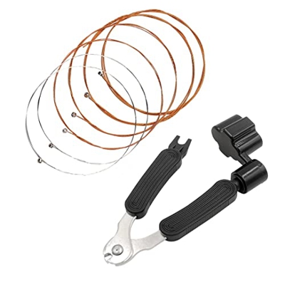 Cuerdas de Guitarra Reemplazo de Cuerdas de Acero Cuerdas acústicas con 3 en 1 Cuerda de Cuerdas Cuerdas de Cobre Conjunto Kit de Guitarra acústica (N