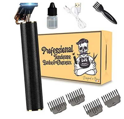 Estuche de corte para el cabello y la barra de 0 mm, cortador eléctrico profesional, inalámbrico, para afeitadora, barba, recargable, silenciosa, idea