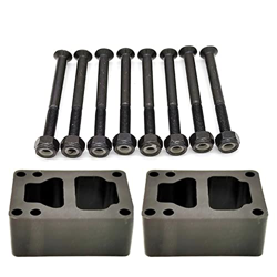 30mm Junta de goma Riser Pads +53mm pernos para monopatín Longboard doble balancín características