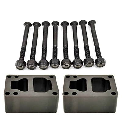 30mm Junta de goma Riser Pads +53mm pernos para monopatín Longboard doble balancín