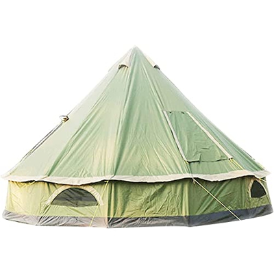 ROSG 5-8 Personas 4M Pirámide Carpa Campana Redonda Carpa Yurt Carpa 210D Oxford India Carpa Carpa Familiar Carpa de Privacidad portátil para Acampar 