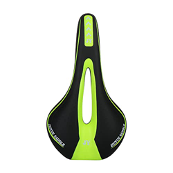 Silla de bicicleta hueca PU Cuero Silicona Cojín Comfort Pad Ciclo Accesorios Montaña Ciclismo Mat (amarillo) en oferta