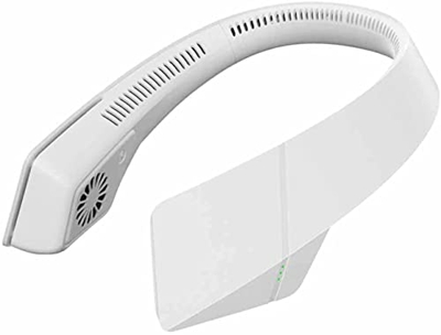 XiangWen Ventilador de Cuello portátil Creativo Soporte para el silencioso sin aspas Recargable USB Manos Libres Deportes 3 velocidades Oficina en cas