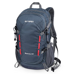 SKYSPER Mochila de Senderismo Hombres 30L Mochilas de Trekking Mochila de viaje impermeable Mochila de Camping multifuncional Mochila Plegable Ligera  en oferta