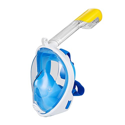 Desconocido Máscara de natación Máscara de Buceo Gafas antivaho de Buceo de Cara Completa con Montaje de cámara Equipo de Buceo con esnórquel de Vista