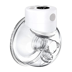 QIUXQIU Extractor de leche eléctrico LCD Extractor de leche manos libres Extractor de leche portátil inalámbrico a prueba de derrames con 2 modos y 9  características