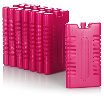com-four® 8X compresa fría para Nevera portátil - Elementos de refrigeración para Nevera portátil - compresa fría para el hogar y el Ocio - 220 ml (Ro