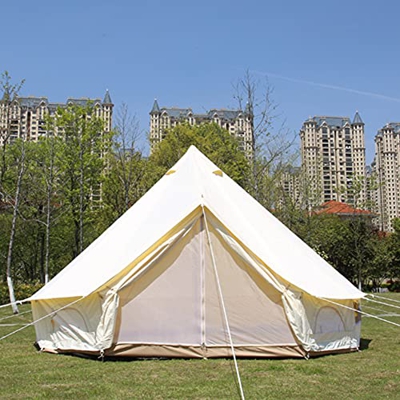 ROSG Tiendas de campaña yurta, Tienda de Campana, Tela Oxford, Tienda piramidal para 4 Estaciones, Tienda de campaña Tipi Familiar con Orificio para E