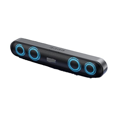 Barra de sonido Altavoz inalámbrico Bluetooth 6D Surround Sureo Voice Call FM AUX TF USB for la computadora portátil ordenador personal Teatro TELEVIS