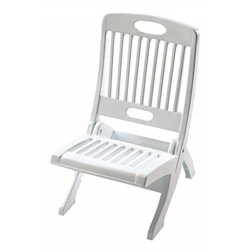 TIENDA EURASIA - Silla Playa, Silla de Playa Plegable, Silla Plegable de Plastico, Color Blanco, Estructura Ligera y Resistente, Sillas Playa (1090-60 características