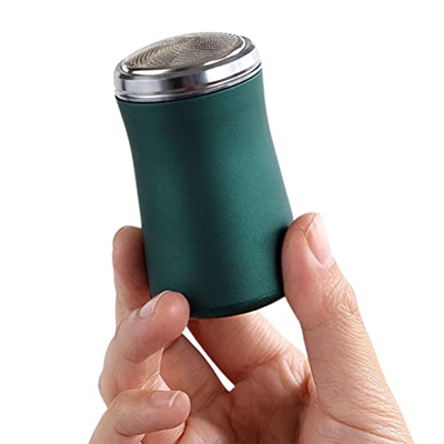 Eayoly Maquinilla de Afeitar eléctrica Lavable de Bolsillo - Mini maquinilla de Afeitar rotativa de Bolsillo para Hombres - Carga rápida con Cable USB