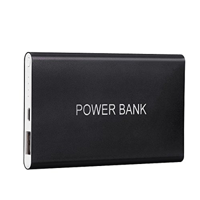 KIMODO Cargador Externo para teléfono Banco USB Batería portátil 12000mAh Cargador de teléfono Ultrafino (Black, One Size)