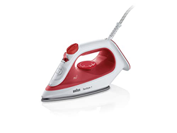 Braun TexStyle 1 SI 1019 - Plancha de vapor con revestimiento antiadherente, termoestable, 25 g/min modo turbo, capacidad del depósito de agua 220 ml, características