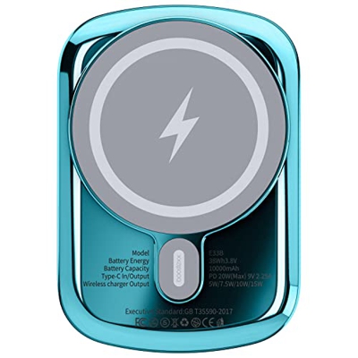 Boostexx® Batería Externa magnética 10000 mAh, 20W USB C de Carga rápida, magsafing Power Bank Compatible con Magsafe iPhone 12/13 Series, Mini/Pro/Pr