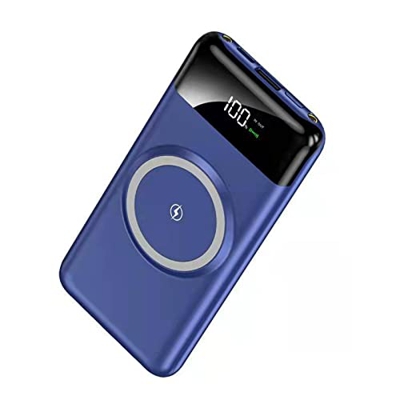 NA Wireless Charging Comes with Four-Wire Mobile Power Supply 20000mah Large Capacity Digital Display Power Bank