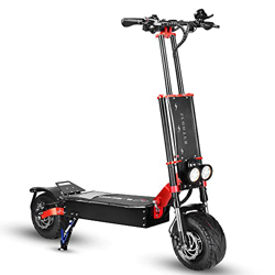 HWWH Potente Patinete Electrico Todoterreno Adultos Scooter Electrico Plegable 13" Neumáticos sin cámara Ultra Anchos Dual Motor Dual Suspensión Bater características