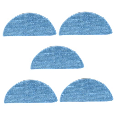 Ouken Robot De Mapas De Piso Mopping Almohadillas Robot De Aspiración Robot Papas De Trapeación Compatibles con Ilife V3 V3s V5 V5s V5s Pro 5pcs