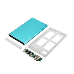 KIMODO Caja para teléfono Inteligente Kit Board + Shell Circuit Power Portable DIY 4000mAh Cargador de teléfono (Blue, One Size) precio