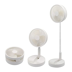 NSOLIW Ventilador De Pie Oscilante Portátil, Ventiladores De Sobremesa Plegable, Mini Ventilador USB De 3600 Mah, Ventilador De Pedestal Silencioso pa precio