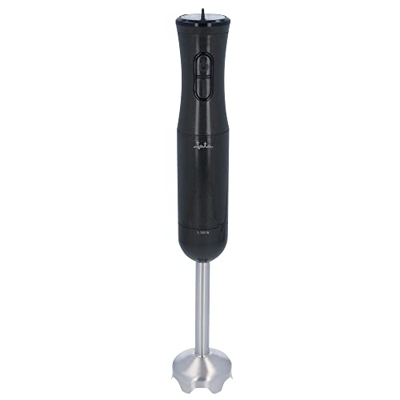 Jata JEBT1950 - Batidora de mano electrónica con doble cuchilla de acero inoxidable. Regulador electrónico de velocidad. Pie de acero inoxidable desmo