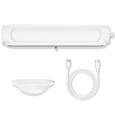 CHUANGRUN Mini Ventilador de Escritorio portátil, Ventilador con Clip para Monitor sin aspas Multifuncional, regulación de Velocidad Continua Ajuste d