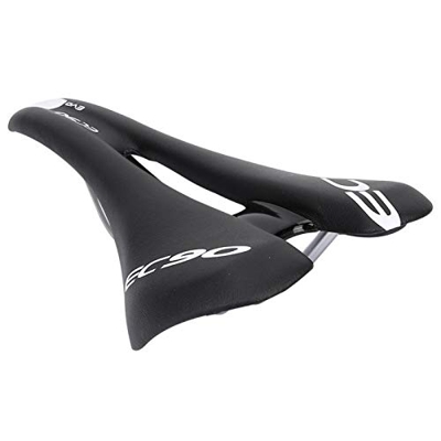 Sillín de Bicicleta de Montaña, Diseño Hueco de Sillín de Bicicleta, Buena Transpirabilidad para Bicicleta de Carretera(Negro)