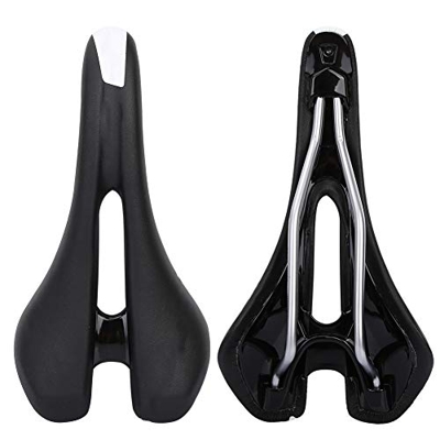 Sillín de Bicicleta de Montaña, Sillín de Bicicleta de Diseño Ergonómico Antideformación Cómodo para Bicicleta de Carretera para Bicicleta(Negro)