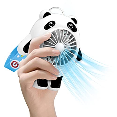 IUURO Ventilador portátil Recargable | Potentes Ventiladores de Mano personales eléctricos - Ventilador de Escritorio pequeño Recargable para Acampar,
