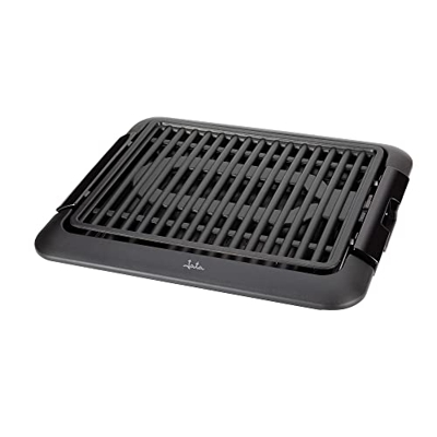 JATA BQ108 - Barbacoa eléctrica para usar en interiores. Sin humos ni olores. Totalmente desmontable. Bandeja para recoger las salsas. Fácil limpieza.