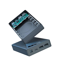 Yushu - Pantalla LCD desmontable DIY 5x18650 caja de la batería, caja externa portátil de la cáscara del poder, sin protector de batería Powerbank precio