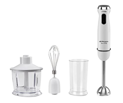 Orbegozo BT 2690 - Batidora de mano, selector de velocidad, 2 pulsadores, función turbo, accesorios, brazo acero inoxidable, libre BPA, 1000 W en oferta