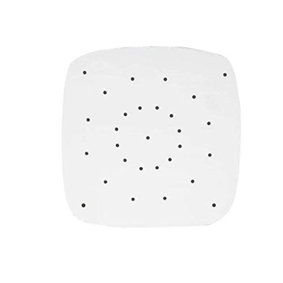 Fryer - Juego de 100 paños de aire para cocina perforados, dining y bar, accesorios cuadrados grandes freidora M129 (blanco, A)