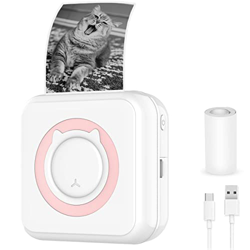 AiNinXun Mini Impresora para Móvil Impresora Fotos Portátil Mini Impresora Bluetooth Impresora Termica Imagen Foto Etiqueta Nota Impresora de Bolsillo en oferta