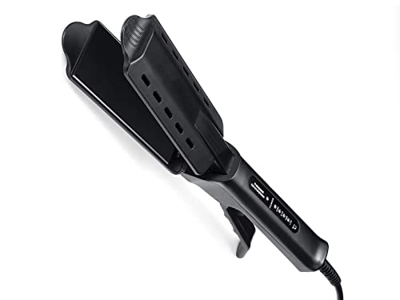 Plancha de Pelo Profesional a Vapor Placa Calefactora de Cerámica de Hierro Plano de Cuatro Engranajes Calentamiento Húmedo y Seco Herramienta de Pein