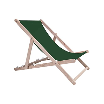 Holtaz Tumbona Madera Hamaca Plegable Silla Playa para Ensamblar Ajustable en 4 Posiciones Jardín Piscina Bares Cafeterías Hoteles hasta 130 kg