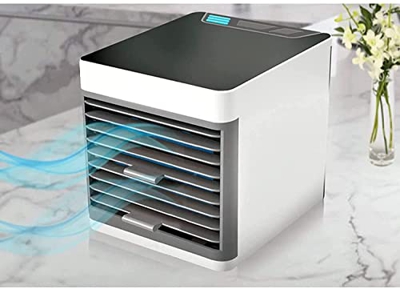 ZYHZJC Ventiladores de Enfriador de Aire, bajo Ruido con Aire Acondicionado de LED Light Mini Portable, refrigerador Ultra Aire Resistente y Duradero 