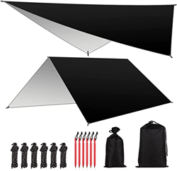 Lona De La Tienda De La Mosca De La Lluvia De La Hamaca 10 X 10 Pies Refugio Impermeable De Lona para Acampar Tapete De Picnic para Patio Jardín Patio en oferta