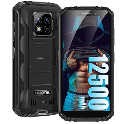 OUKITEL WP18 (2022) Móvil Resistente, 12500mAh, 5.93” HD+ Smartphone Libres, 4GB + 32GB (Ampliable 1TB) Android 11 Móvil Irrompible Teléfono Robusto, 