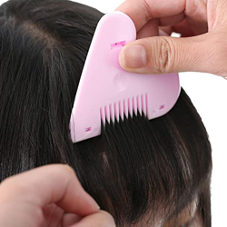 ZEBROAU Mini Peine Cortador de, Mini Recortadora de Flequillo, Lindo Peine de Corte de Cabello Manual en Forma de corazón para Peinado y Corte de Fleq precio