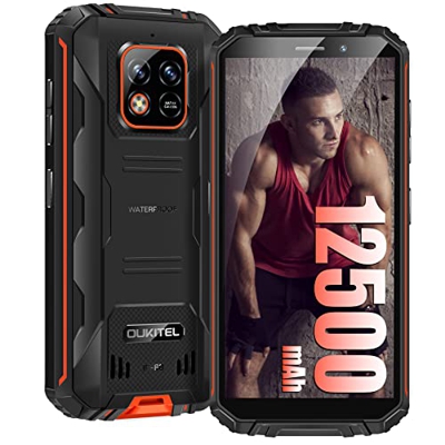 OUKITEL WP18 (2022) Móvil Resistente, 12500mAh, 5.93” HD+ Smartphone Libres, 4GB + 32GB (Ampliable 1TB) Android 11 Móvil Irrompible Teléfono Robusto, 