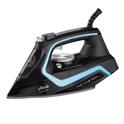 Ufesa PV2600 Glide Pro Plancha de Vapor 2600W, Golpe de Vapor Max 180gr y Constante 35gr /min, Suela Cerámica, Triple Sistema Antical, Antigoteo en oferta