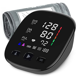 Nousziel Tensiómetro, tensiómetro de brazo con detección de arritmias, Brazalete 22-42cm, pantalla grande y 2x90 espacios de almacenamiento precio