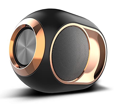 Altavoz Bluetooth alta/altavoz inalámbrico potente, AUX, puerto USB, tarjeta TF/radio FM-función azul y tél manos manos / TWS HD estéreo / 80 dB (negr