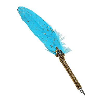 Juego de Caligrafía, Kits de Pluma de Caligrafía de Pluma Suave con Punta Grabada para Regalo para Escribir para Proyectos de Arte(cielo azul)