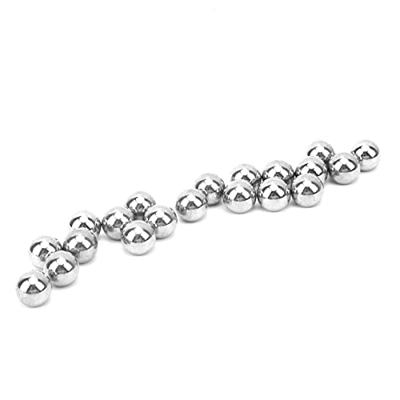 01 02 015 Cuenta de Recorte de Perforación, Bola Roscada M4 de Acero Inoxidable 20 Piezas para Impresora 3D para de Rótula Magnética