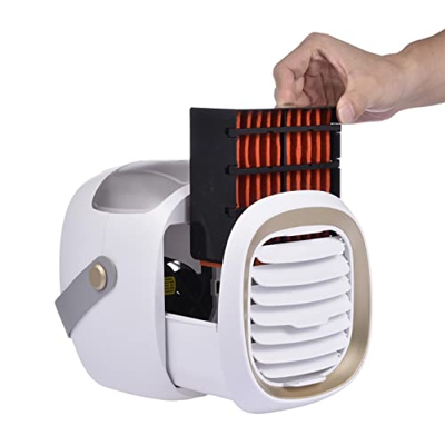 Cyhamse Mini Aire Acondicionado portátil - Ventilador de Aire Acondicionado Personal de 3 velocidades - Home Mini Enfriador de Aire humidificador para