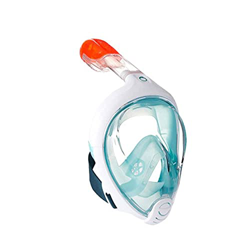 máscara de Buceo Máscara de Buceo con esnórquel de Cara Completa Vista de 180 ° Diseño panorámico Anti-vaho Anti-Fugas con Correas Ajustables para la  en oferta