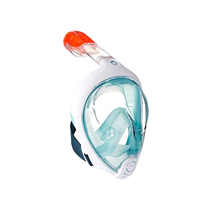 máscara de Buceo Máscara de Buceo con esnórquel de Cara Completa Vista de 180 ° Diseño panorámico Anti-vaho Anti-Fugas con Correas Ajustables para la 